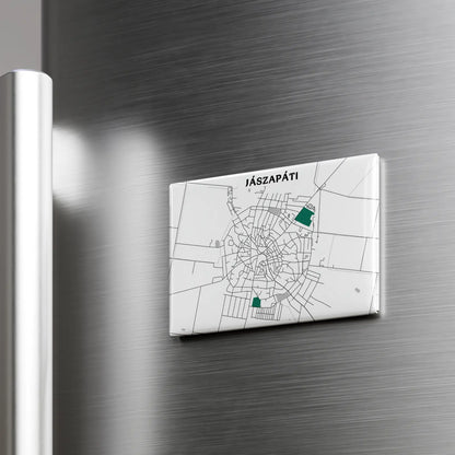 Jászapáti - Térképes hűtőmágnes