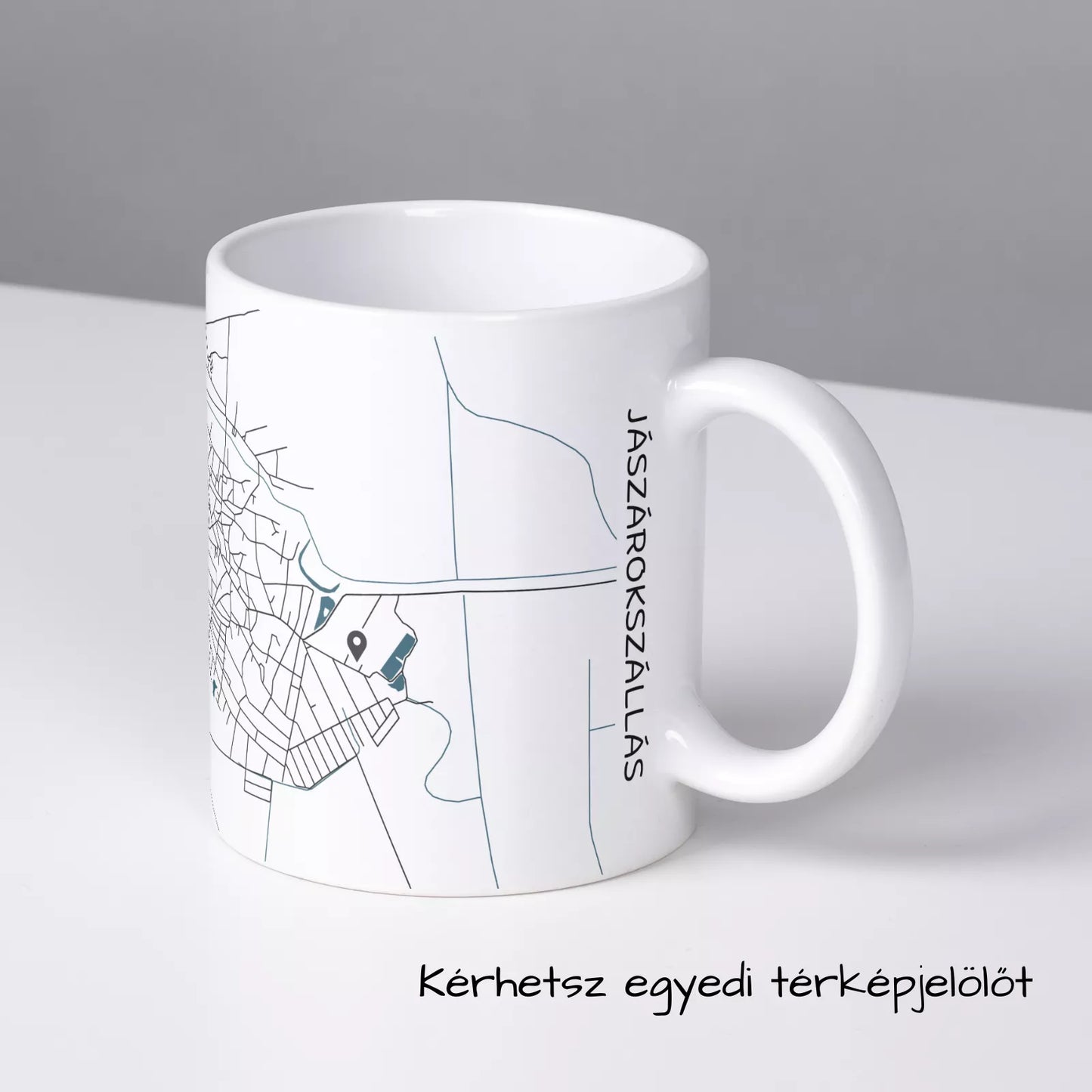 Jászárokszállás - Térképes bögre