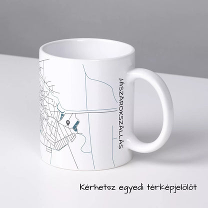 Jászárokszállás - Térképes bögre