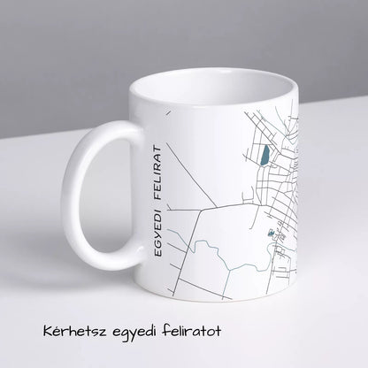 Jászárokszállás - Térképes bögre