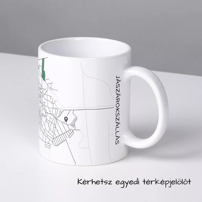 Jászárokszállás - Térképes bögre