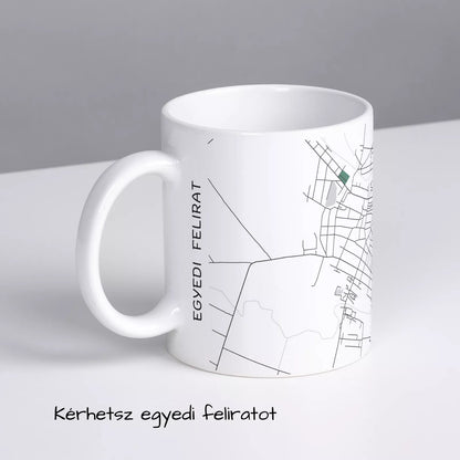 Jászárokszállás - Térképes bögre