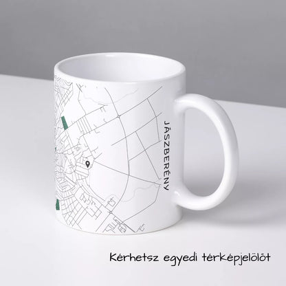 Jászberény - Térképes bögre