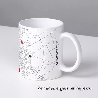 Jászberény - Térképes bögre