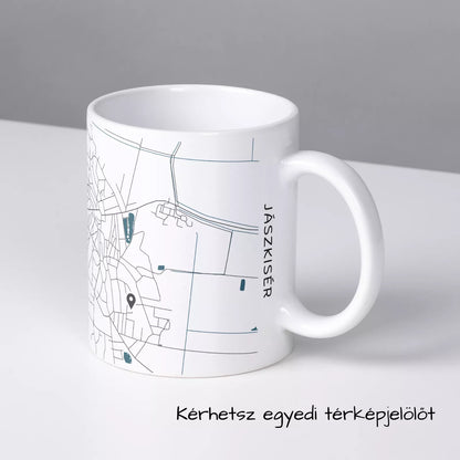 Jászkisér - Térképes bögre