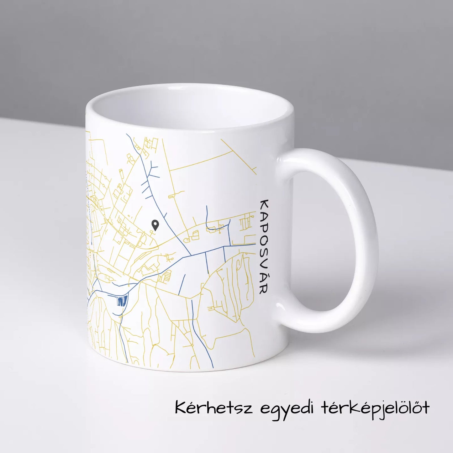 Kaposvár - Térképes bögre