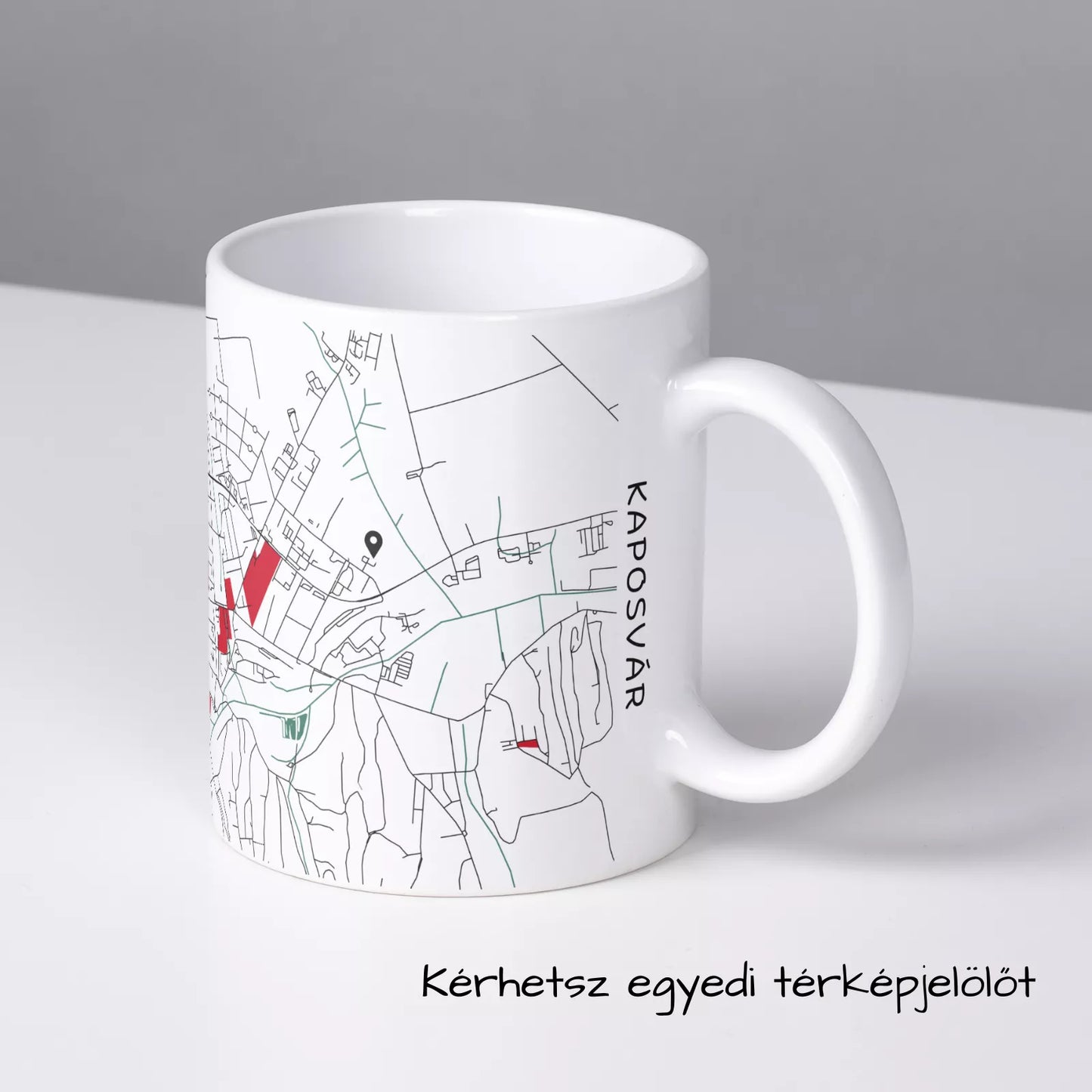 Kaposvár - Térképes bögre