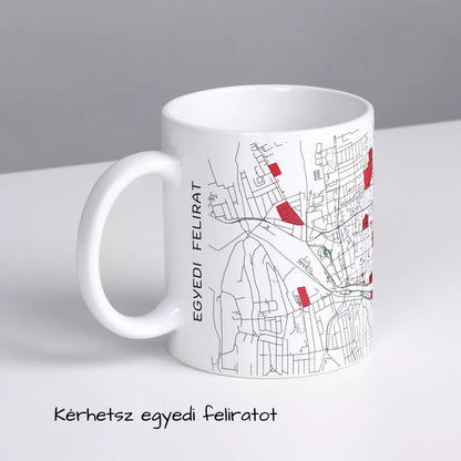 Kaposvár - Térképes bögre