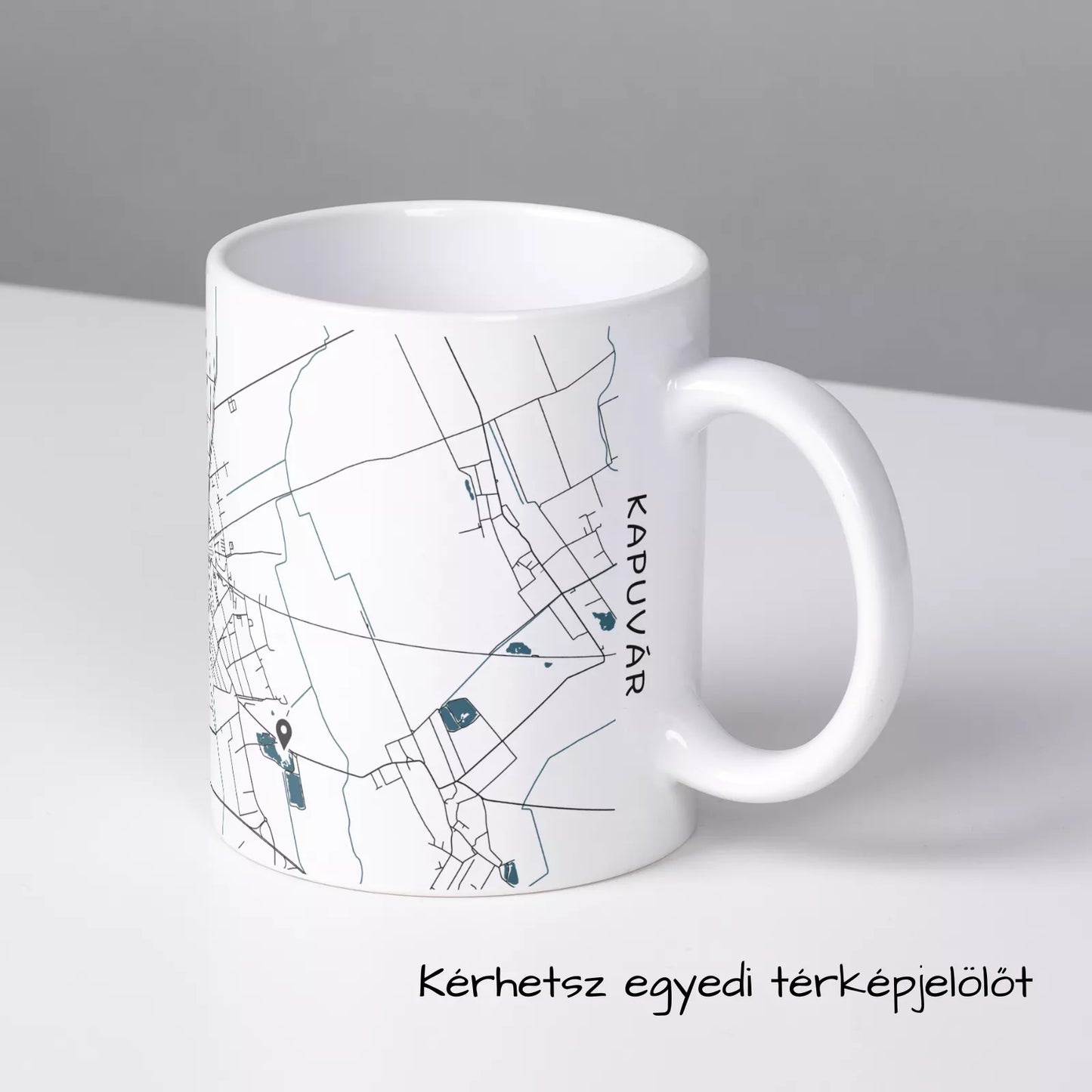 Kapuvár - Térképes bögre