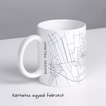 Kapuvár - Térképes bögre