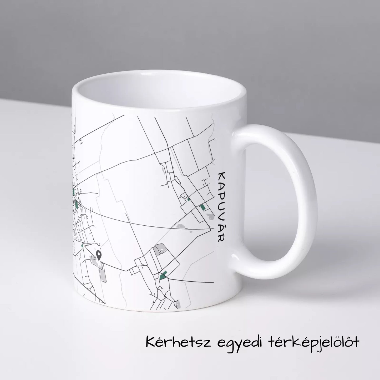 Kapuvár - Térképes bögre