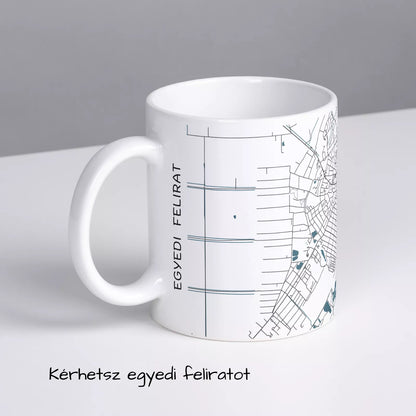 Karcag - Térképes bögre