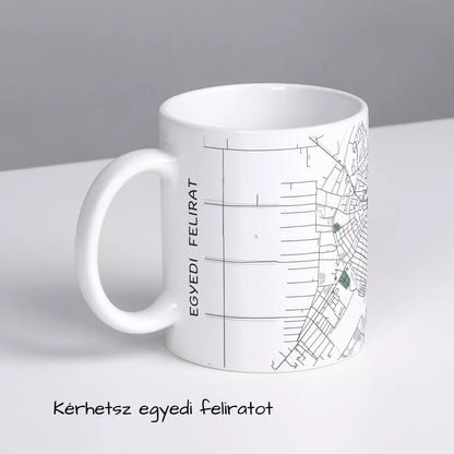 Karcag - Térképes bögre