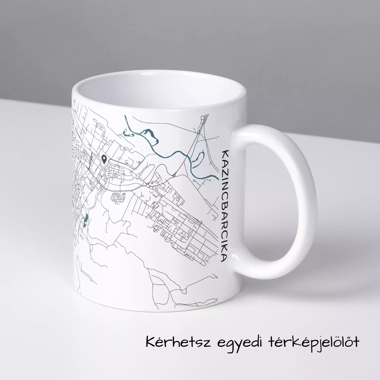 Kazincbarcika - Térképes bögre