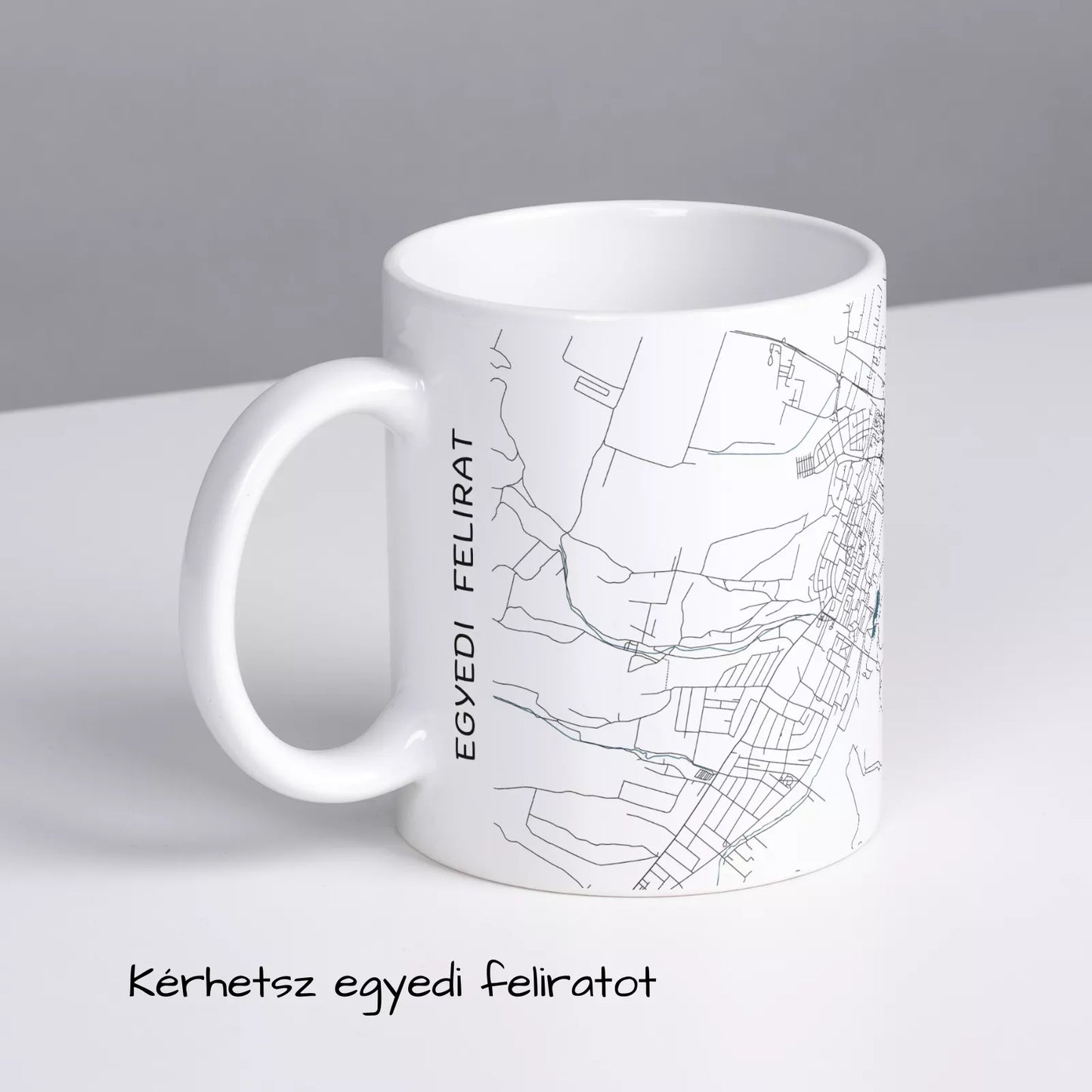 Kazincbarcika - Térképes bögre