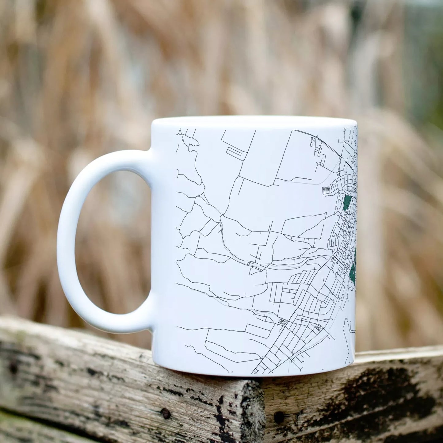 Kazincbarcika - Térképes bögre