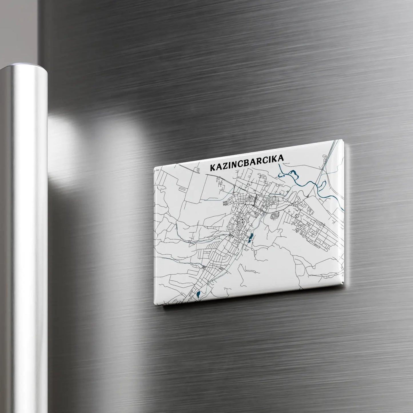 Kazincbarcika - Térképes hűtőmágnes