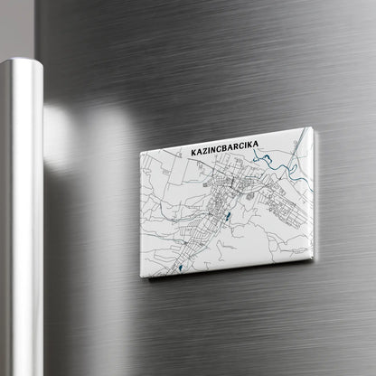 Kazincbarcika - Térképes hűtőmágnes