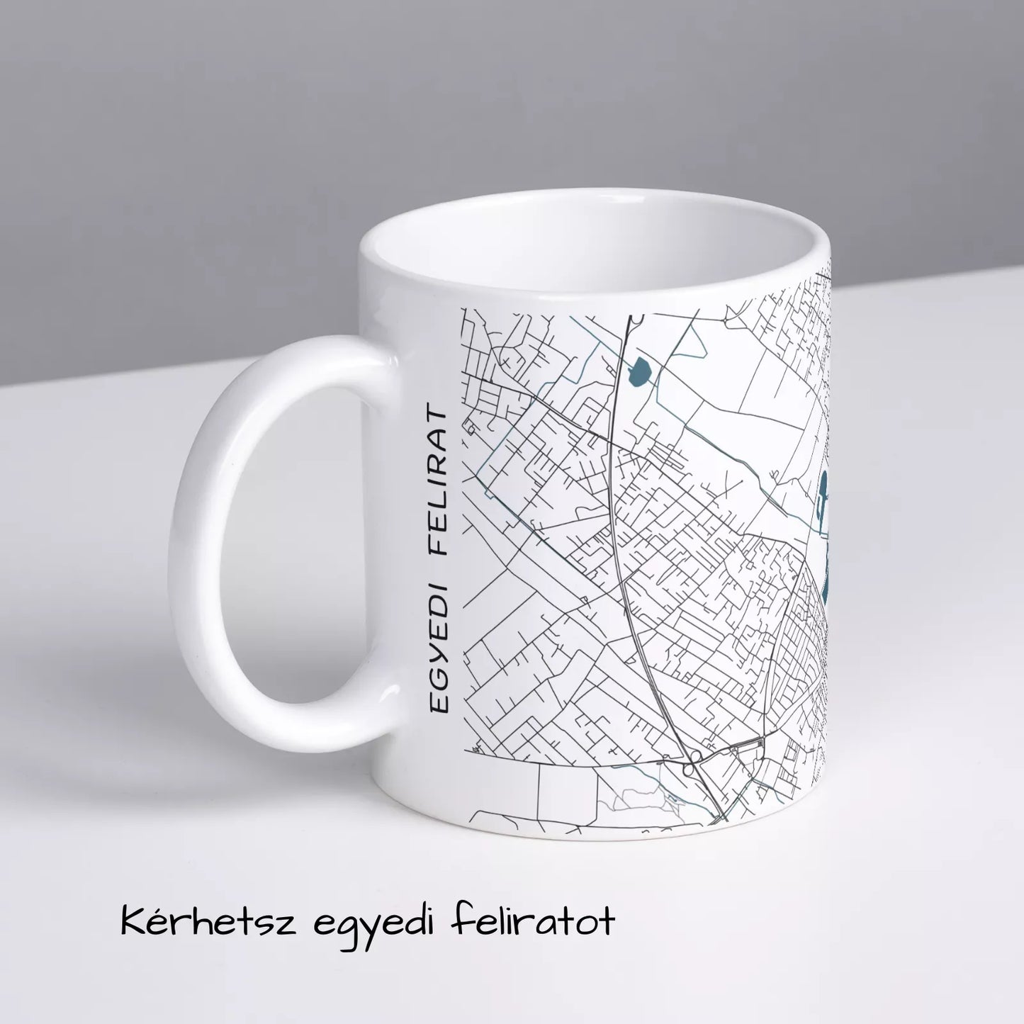 Kecskemét - Térképes bögre