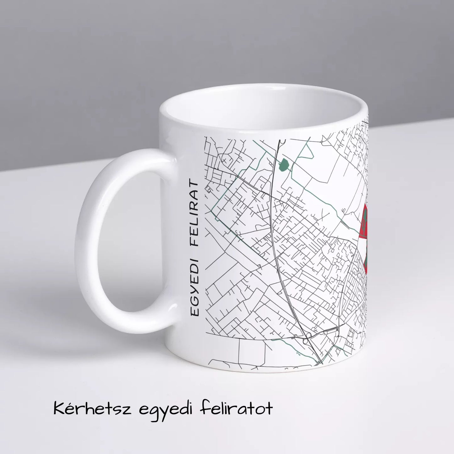 Kecskemét - Térképes bögre