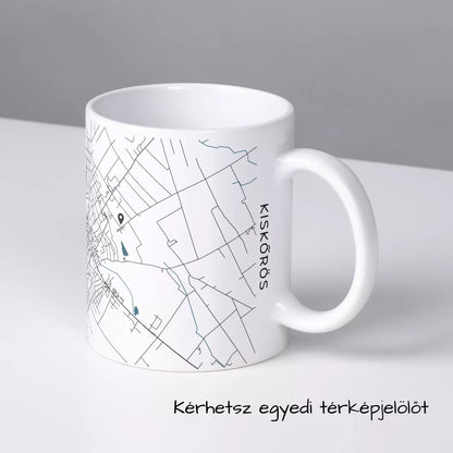 Kiskőrös - Térképes bögre