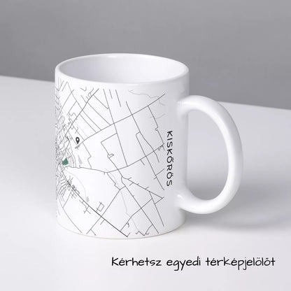 Kiskőrös - Térképes bögre