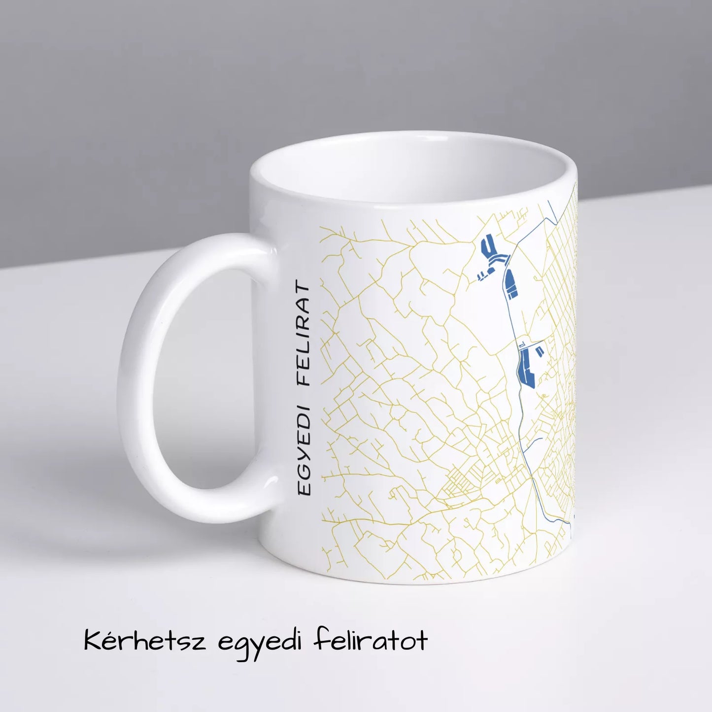 Kiskunhalas - Térképes bögre