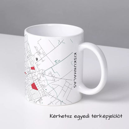 Kiskunhalas - Térképes bögre