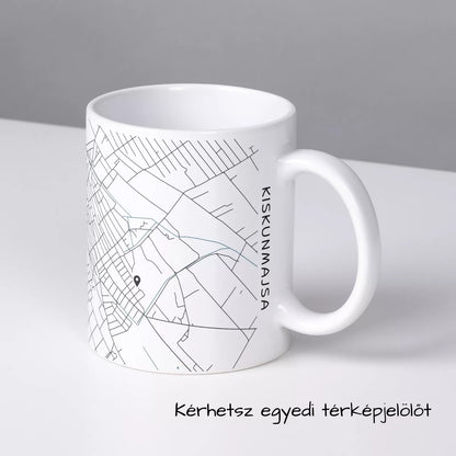 Kiskunmajsa - Térképes bögre