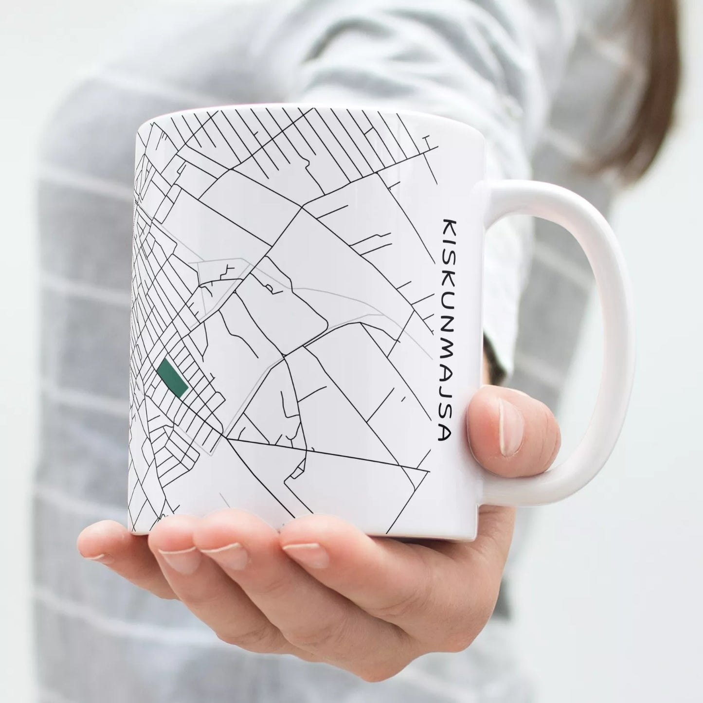 Kiskunmajsa - Térképes bögre