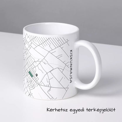 Kiskunmajsa - Térképes bögre