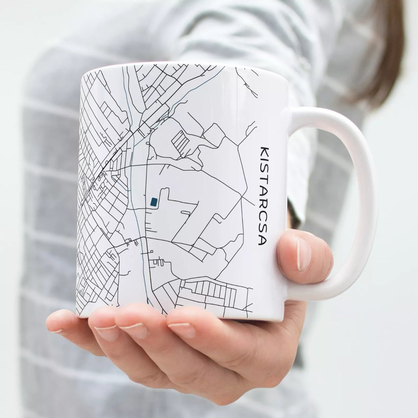 Kistarcsa - Térképes bögre