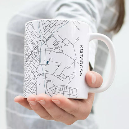 Kistarcsa - Térképes bögre