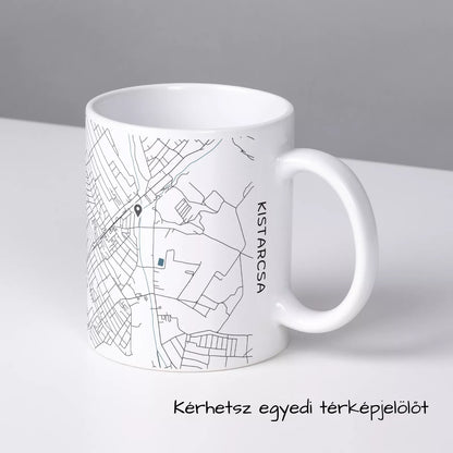 Kistarcsa - Térképes bögre