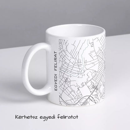 Kistarcsa - Térképes bögre