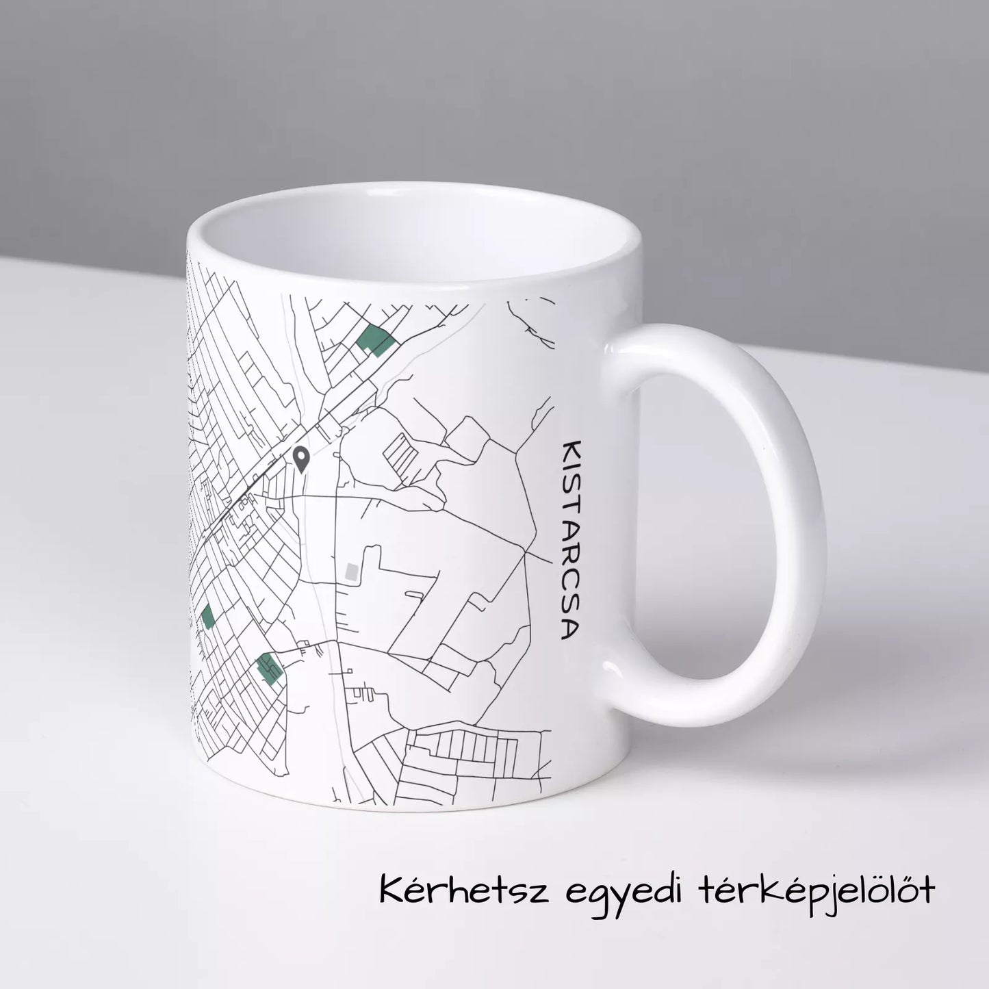 Kistarcsa - Térképes bögre