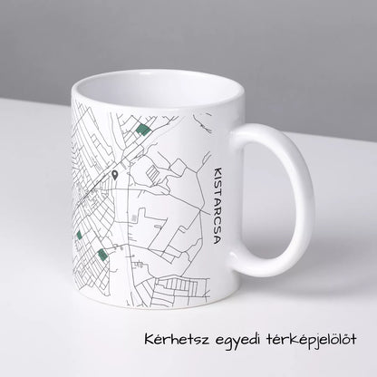 Kistarcsa - Térképes bögre