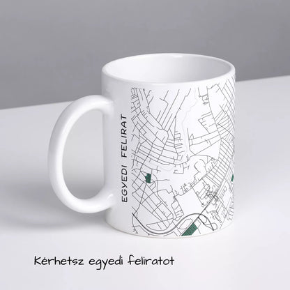 Kistarcsa - Térképes bögre