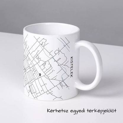 Kistelek - Térképes bögre