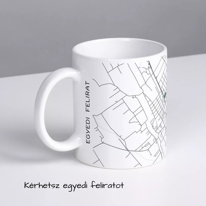 Kistelek - Térképes bögre