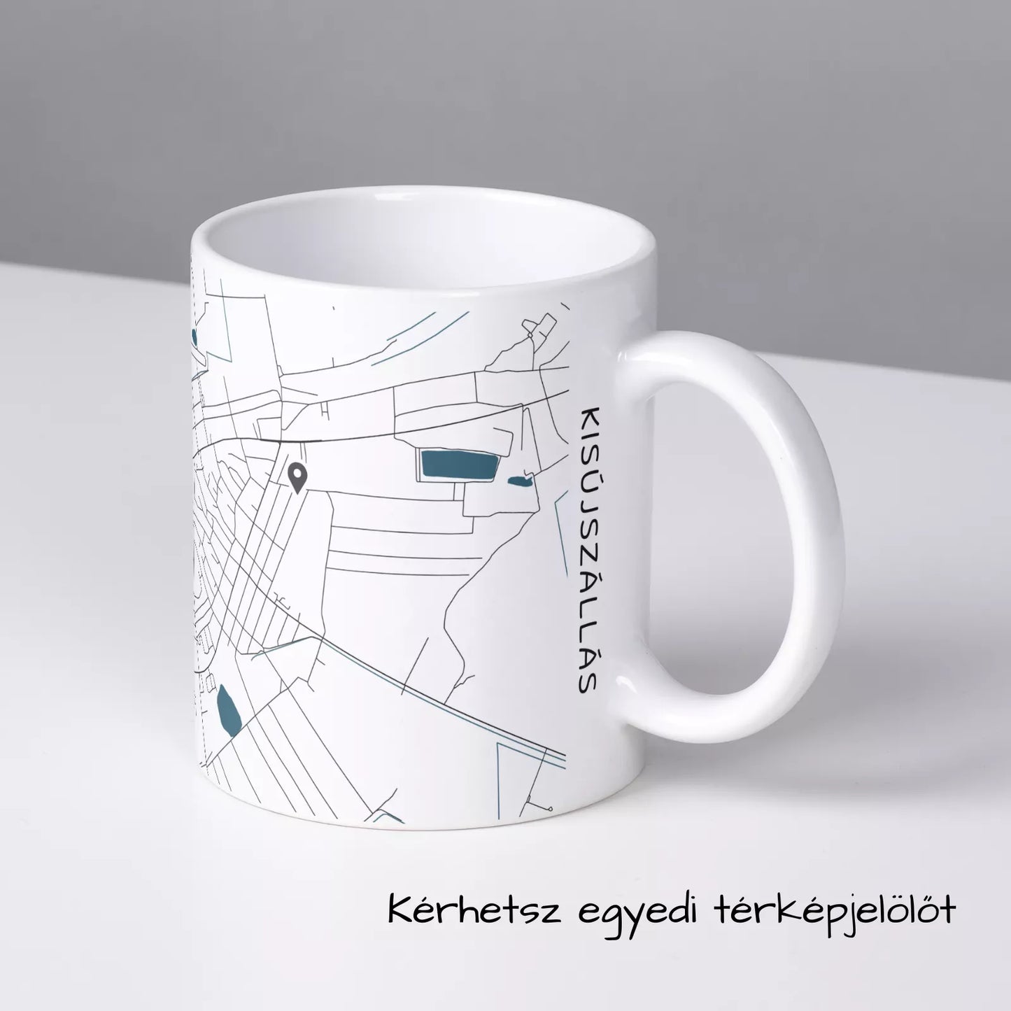 Kisújszállás - Térképes bögre