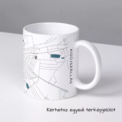 Kisújszállás - Térképes bögre