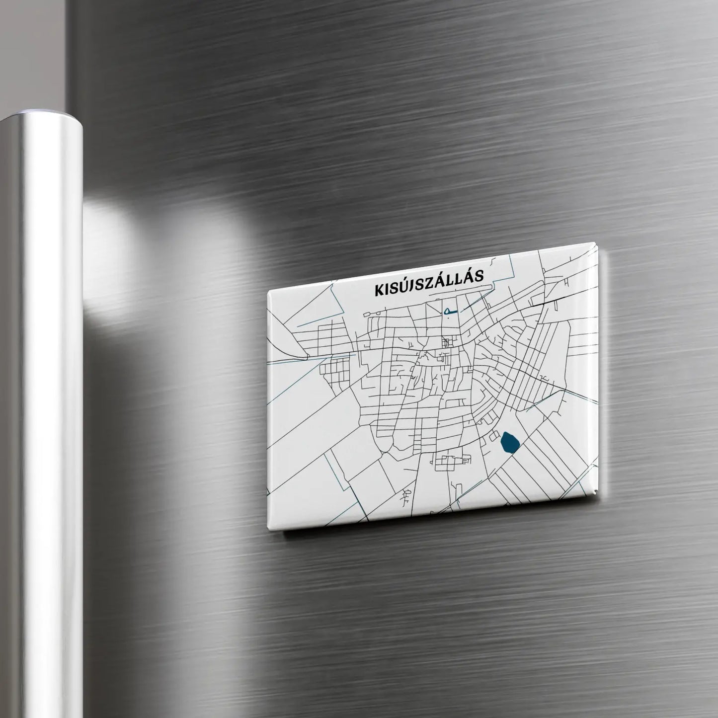 Kisújszállás - Térképes hűtőmágnes