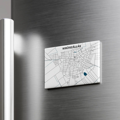 Kisújszállás - Térképes hűtőmágnes