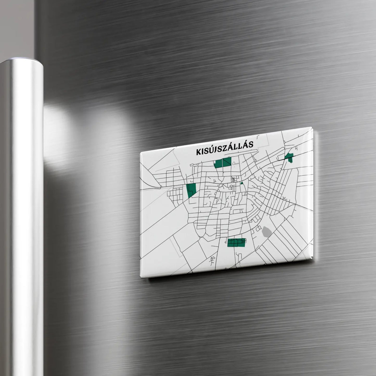 Kisújszállás - Térképes hűtőmágnes