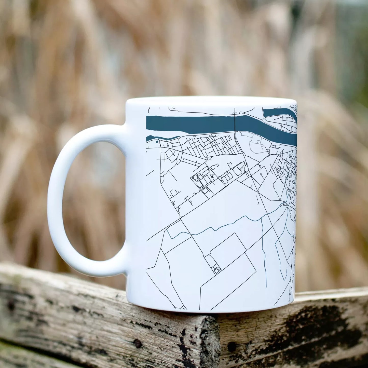 Komárom - Térképes bögre