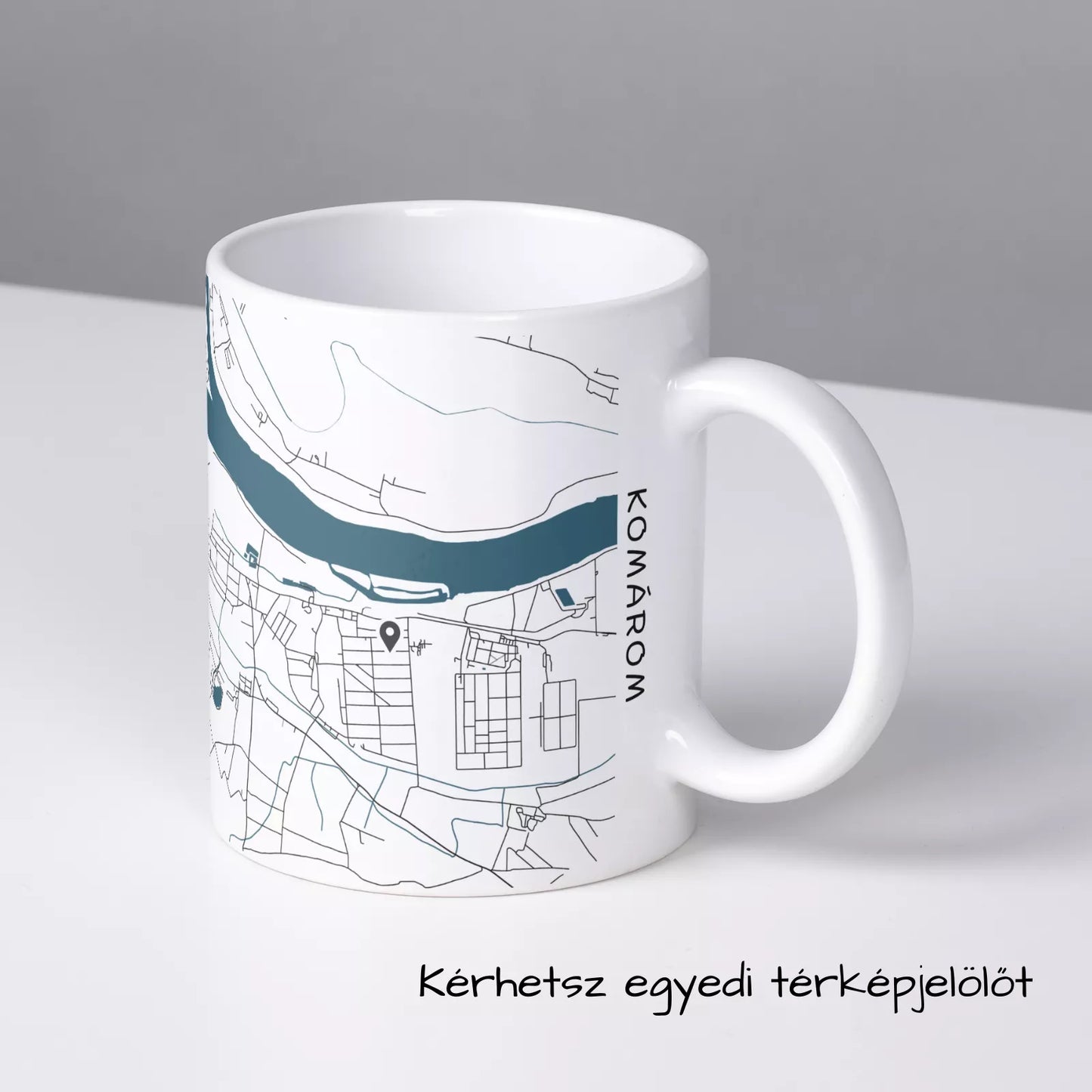 Komárom - Térképes bögre