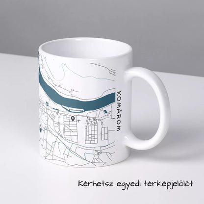 Komárom - Térképes bögre