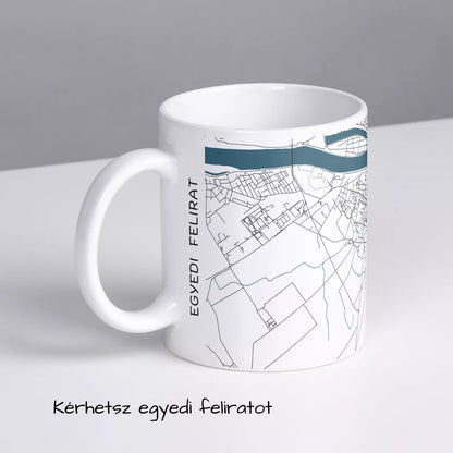 Komárom - Térképes bögre