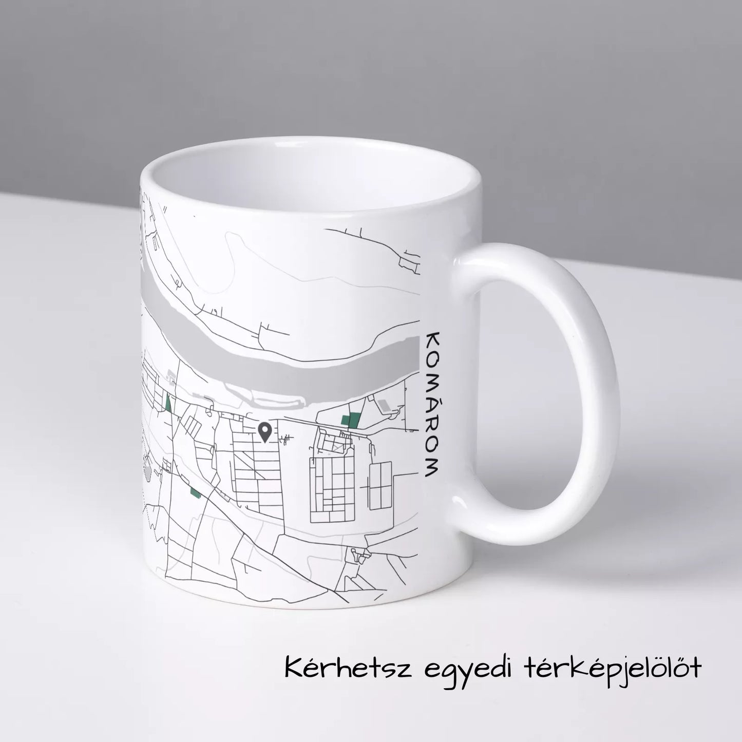 Komárom - Térképes bögre